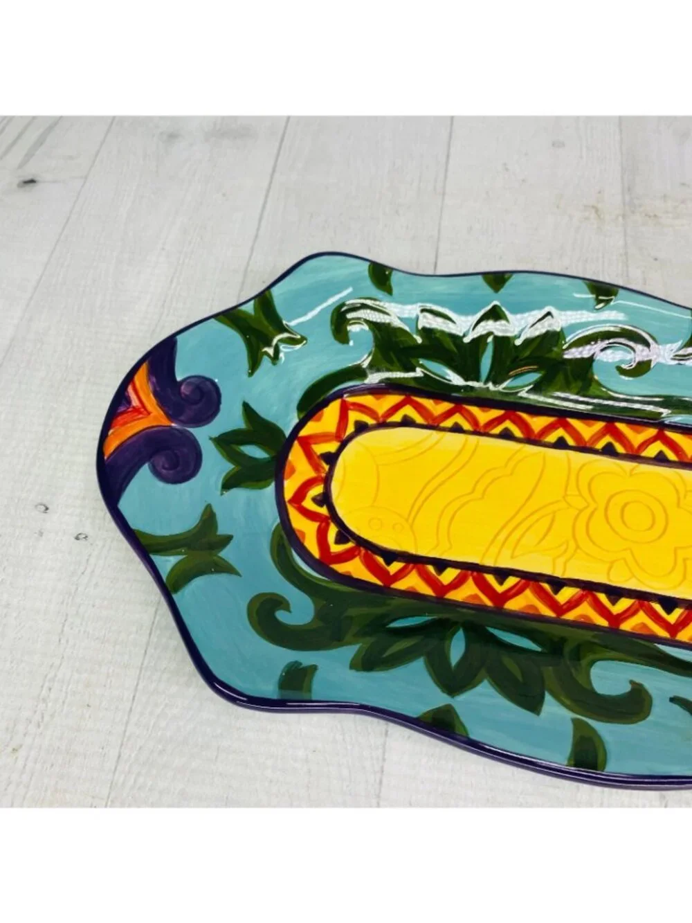 Corsica MERIDA Geometric Vibrant Hand Crafted Stoneware 18